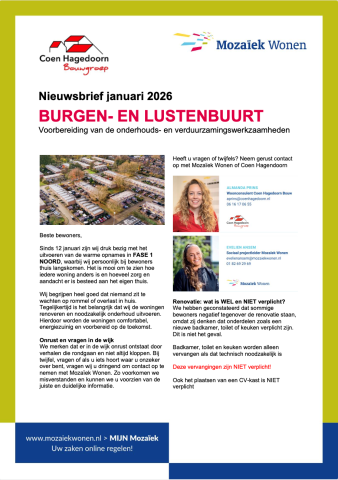 Nieuwsbrief januari 2026